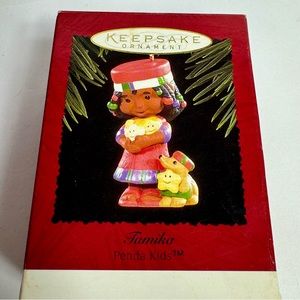 Vintage Hallmark Keepsake Ornament Tamika Penda Kids 1996